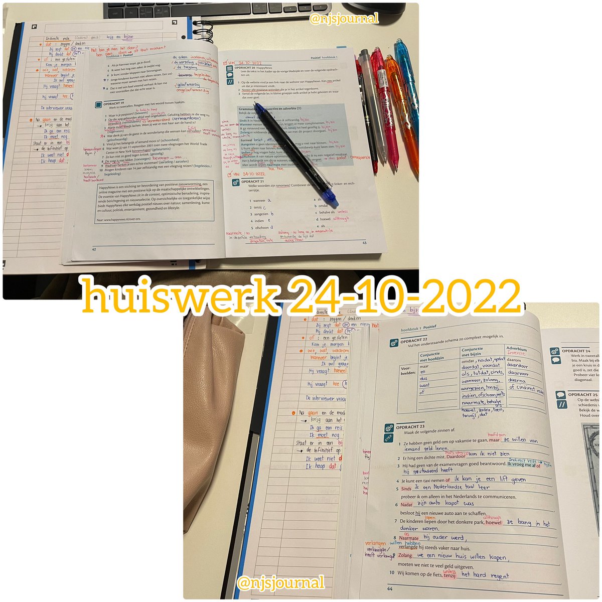 njsjournal's tweet photo. huiswerk huiswerk huiswerk… 😊
.
nu.. het is bedtijd 😴💤
.
dankzij mezelf ☺️
#beterdanniks #studygram #nederlandsleren #studytwt #langtwt https://t.co/6AH9OdeGhS