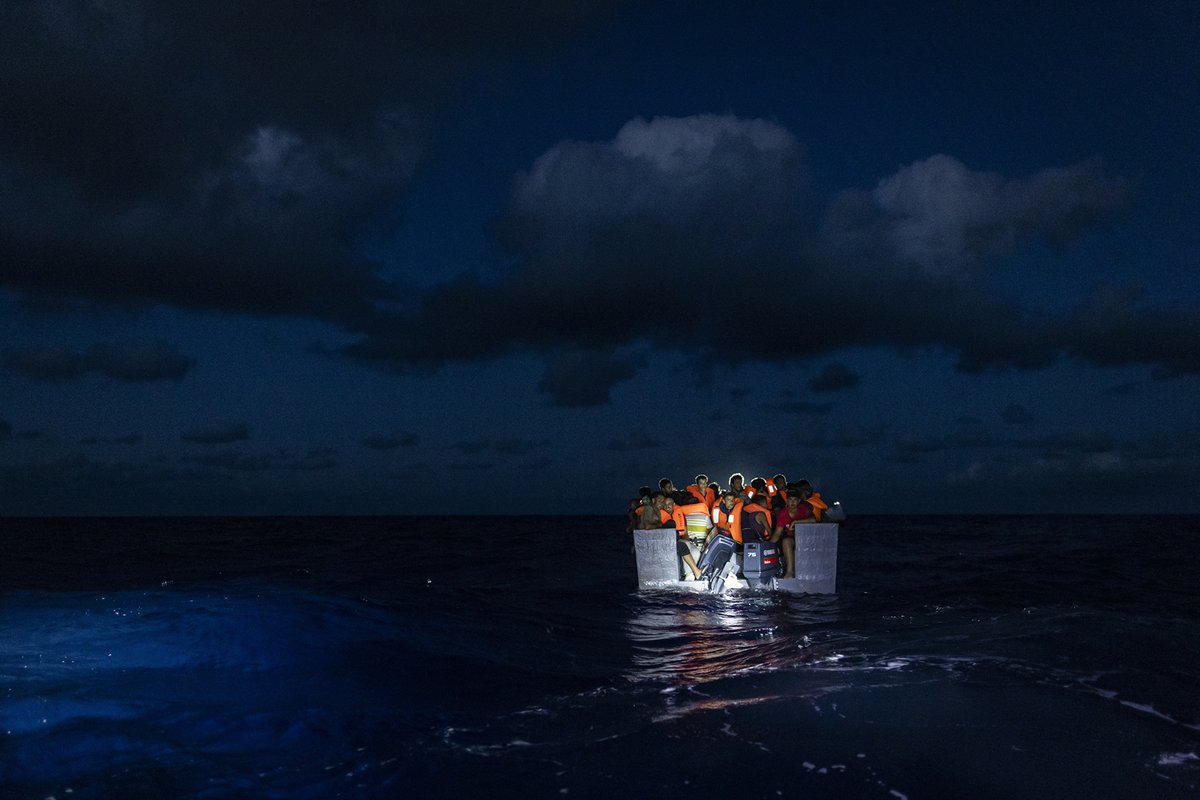 Fotos de <a href="/jeremiasGonzal8/">Jeremias Gonzalez</a> en assignment para AP a bordo del Ocean Viking, un barco de búsqueda y rescate de migrantes, que en su mayoría abandonan sus países a causa de  conflictos. Dirigido por las ONG SOS MEDITERRANEE France y la Federación Internacional de la Cruz Roja (IFCR)