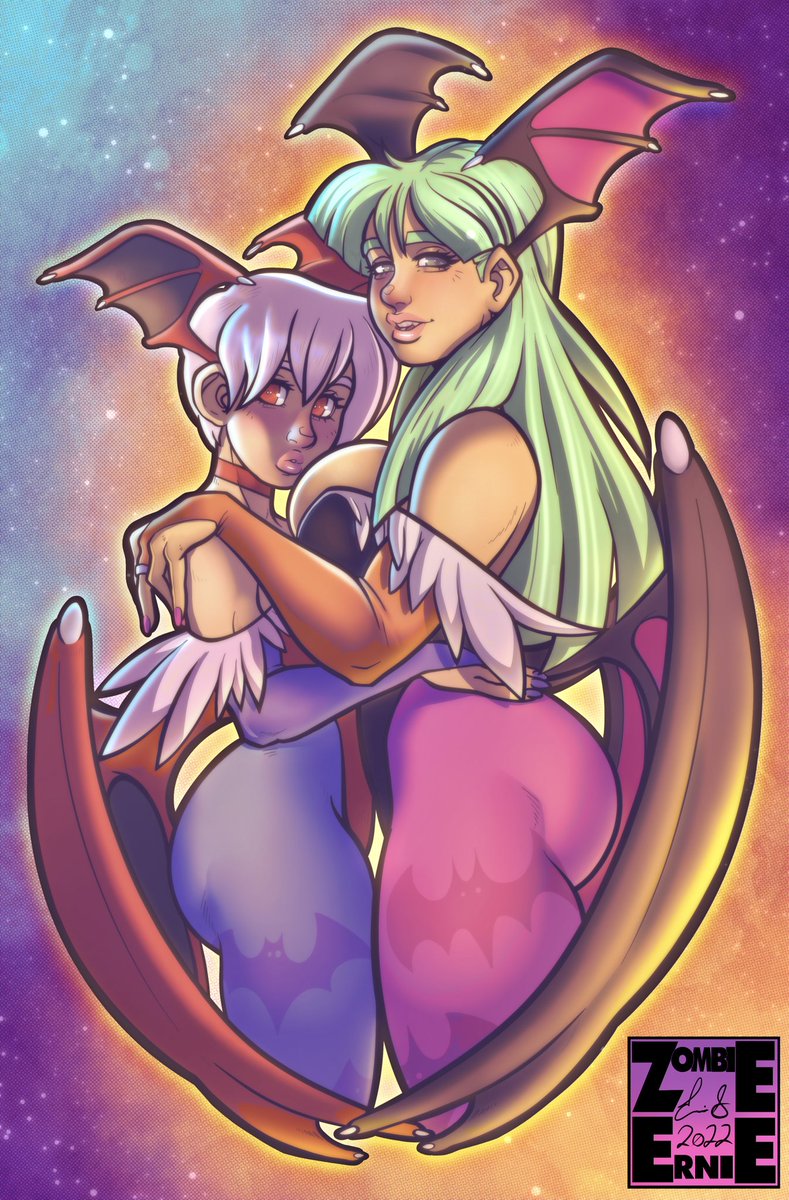 フェリシア(ヴァンパイア) 「Spooky  Darkstalkers again! 」|ZombieErnieのイラスト