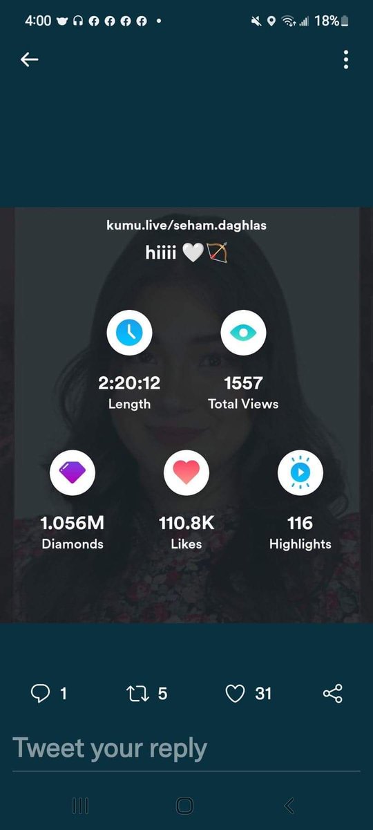 EvangelineBalt4's tweet photo. In behalf of Team Seham we would like to thank each and everyone to drop on her live earlier reaching 1m million is amazing because of you guys,cookies,charmers and burger specially to jack cooler we thank you so much for supporting seham in this campaign ❤❤❤️ https://t.co/a23FDfk5P6