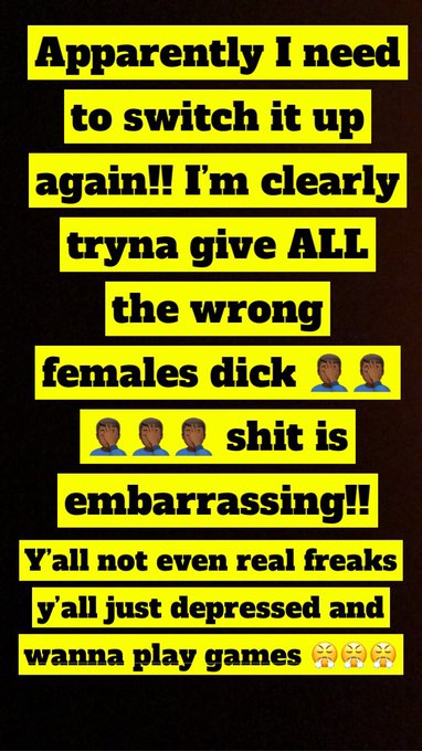 PUBLIC SERVICE FUCKING ANNOUNCEMENT!!! 😤😤😤stop tryna make a husband outta I said WTF I said😤😤😤 https://t
