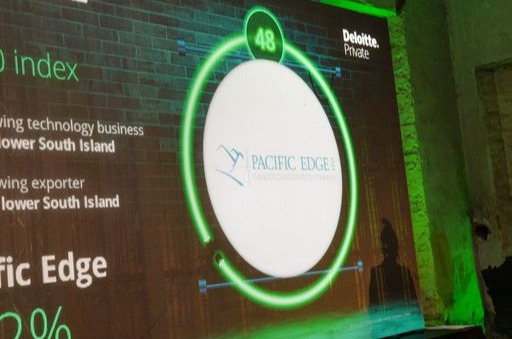 PacificEdgeLtd's tweet photo. A great result for the team, picking up THREE awards at @DeloitteNZs #NZFast50 night, including New Zealand's 48th fastest growing company, and Dunedin & the Lower South Island's fastest growing technology company and exporter! #DeloitteFast50 https://t.co/JnjUu3xDqz
