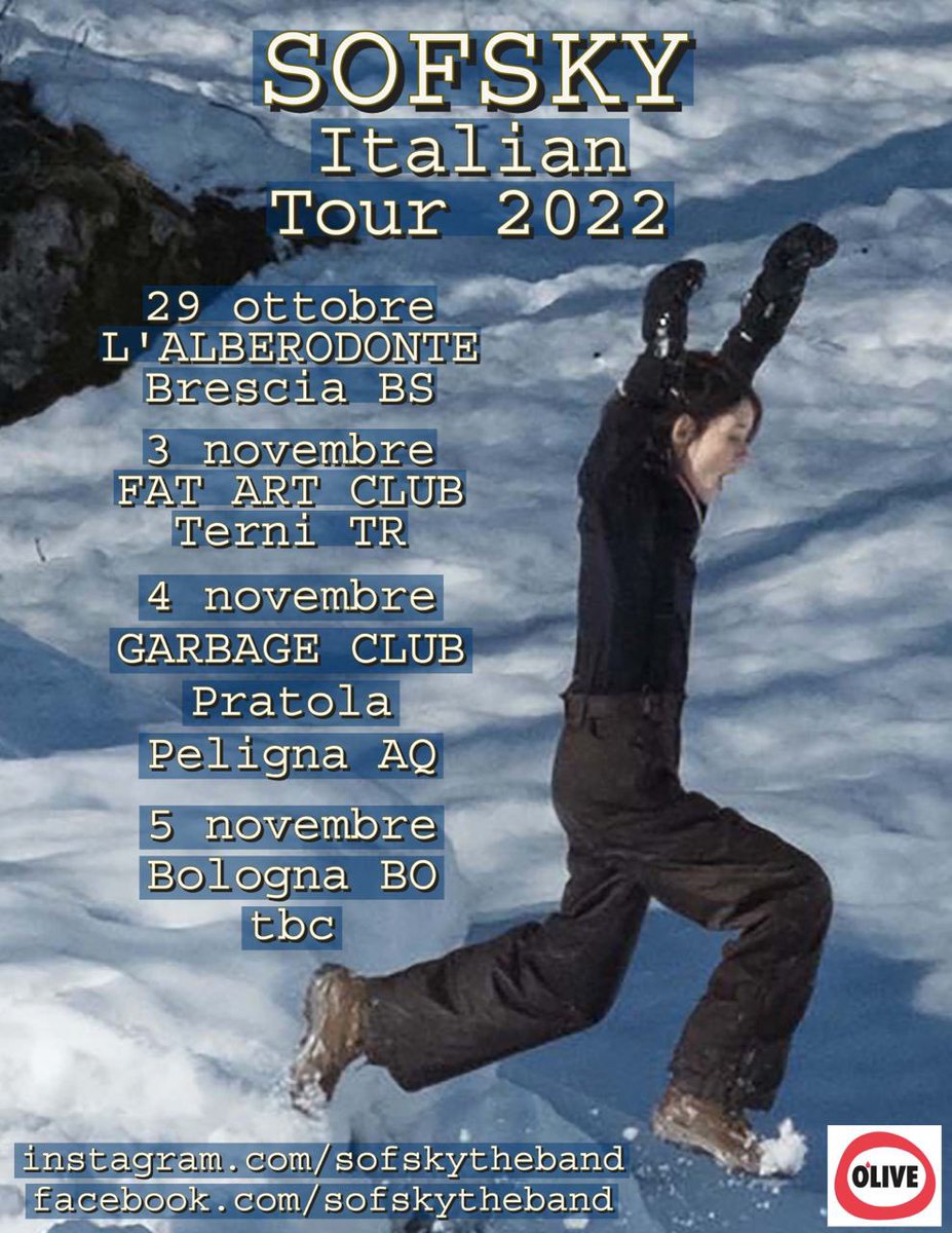 We're off to Italy for a few gigs. It's nice to back on the road. 

#shoegaze #indie #postrock #sonicsoundscapes <a href="/JohnSofsky/">John Sofsky</a> <a href="/FlavioCalaon/">Flavio Calaon</a> <a href="/GionaMattei/">Giona Mattei</a> <a href="/dloringett/">Dimitri Loringett</a> <a href="/SeahorseRec/">Seahorse Recordings</a>