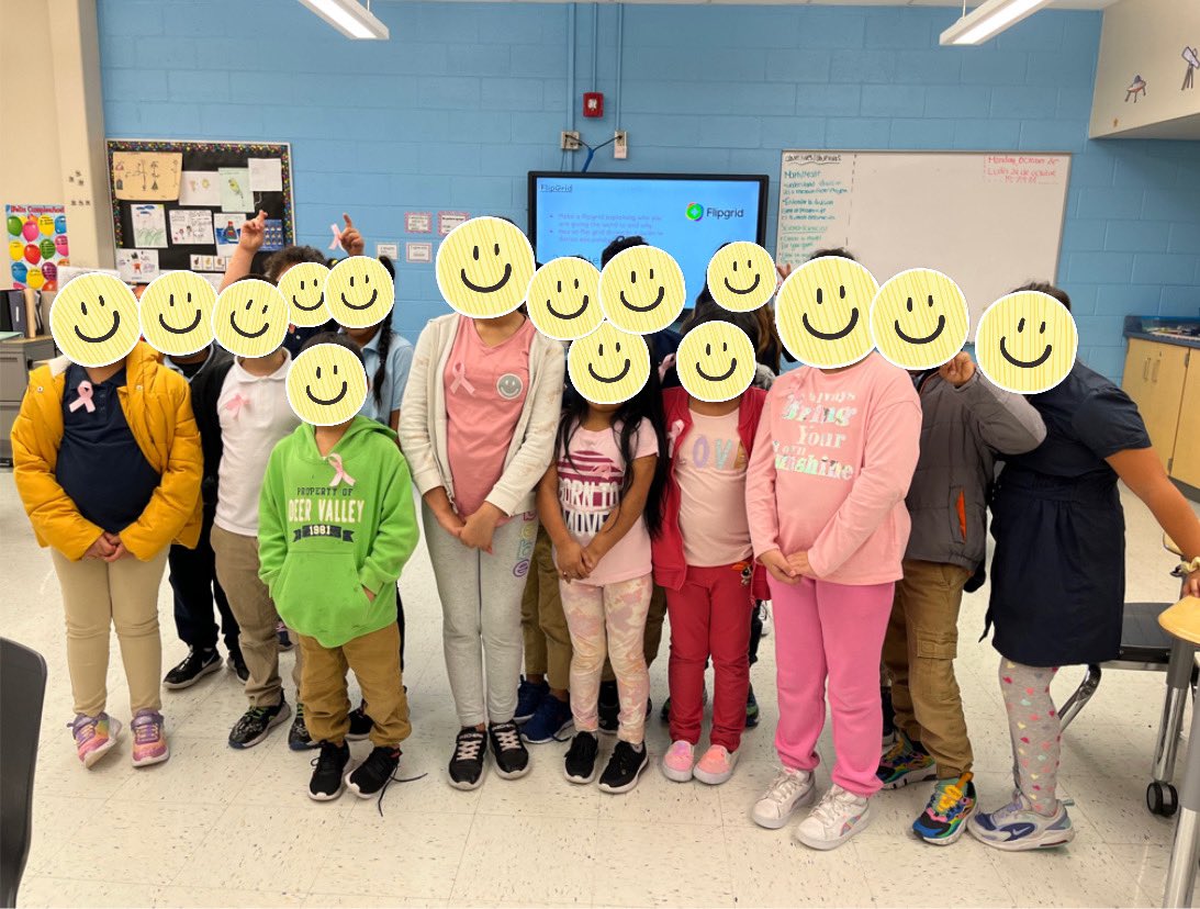 #NBPSSupportsBCA #NBPSWearsPink <a href="/nbpschools/">New Brunswick Public Schools</a> <a href="/PaulRobesonNBPS/">Paul Robeson Community School for the Arts</a> 3rd Grade wearing pink and ribbons to bring awareness on Pink Out Day!