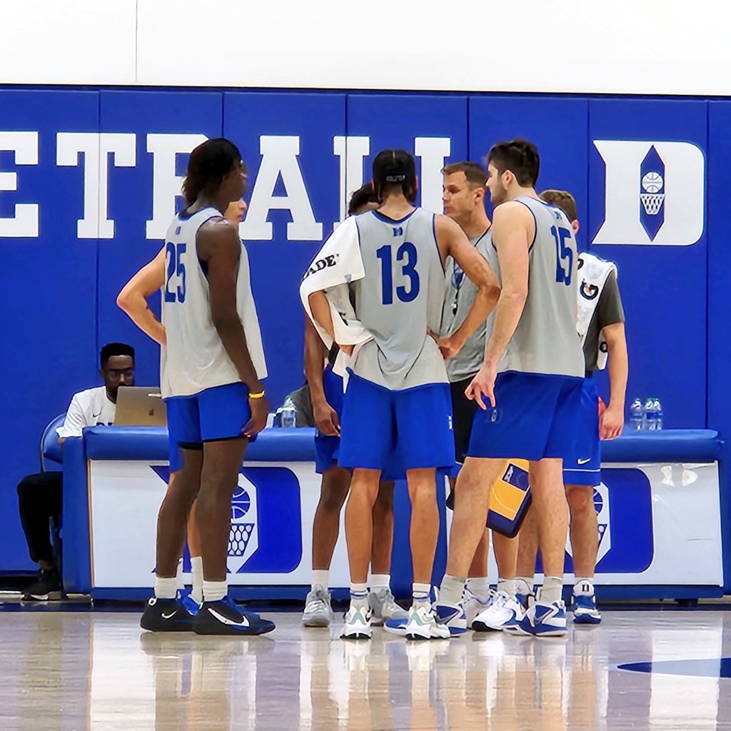 Just watched a highly competitive Duke practice. Lively, Whitehead both out, forcing other guys to step up. Tyrese Proctor looks like he's in line for a big role as a major backcourt connector. So polished, versatile and mature. Good practice for Jaden Schutt and Christian Reeves