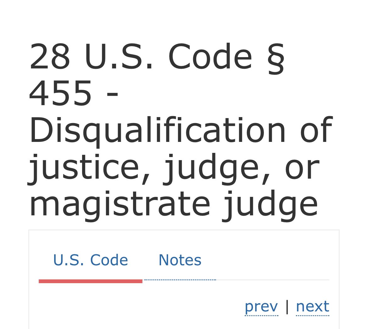 What Thomas is doing now—freezing a subpoena to a Republican senator issued by a grand jury for testimony related to his efforts to help the former President overturn the 2020 election—is obstruction of justice that violates 28 U.S. Code § 455 that mandates his recusal here.