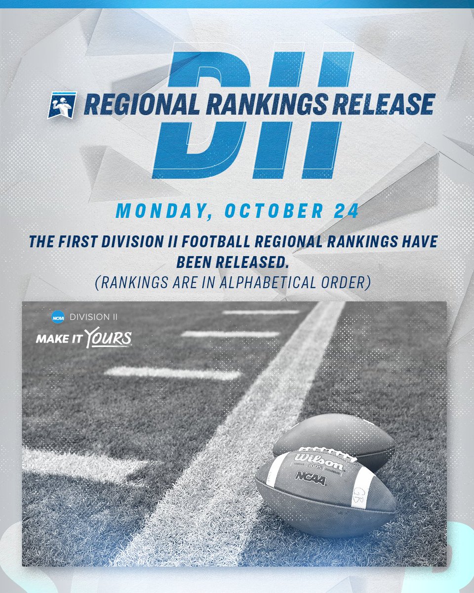 IT'S TIME ‼️

The first teams under consideration for #D2FB have been released.

🏈: on.ncaa.com/1024D2FBrr