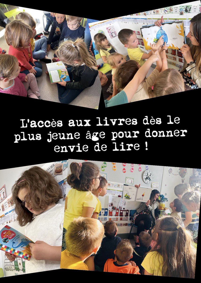 SarahPanda43's tweet photo. 📖A l’initiative de @BenmiloudKarim, recteur d’académie,ce quart d’heure lecture dédié au plaisir de lire a été mis en place à l’école dès le début d’année scolaire! Munis du livre de leur choix, élèves et adultes profitent ensemble du silence et du temps qui s’arrête, pour lire! https://t.co/HyB9WBc5lx