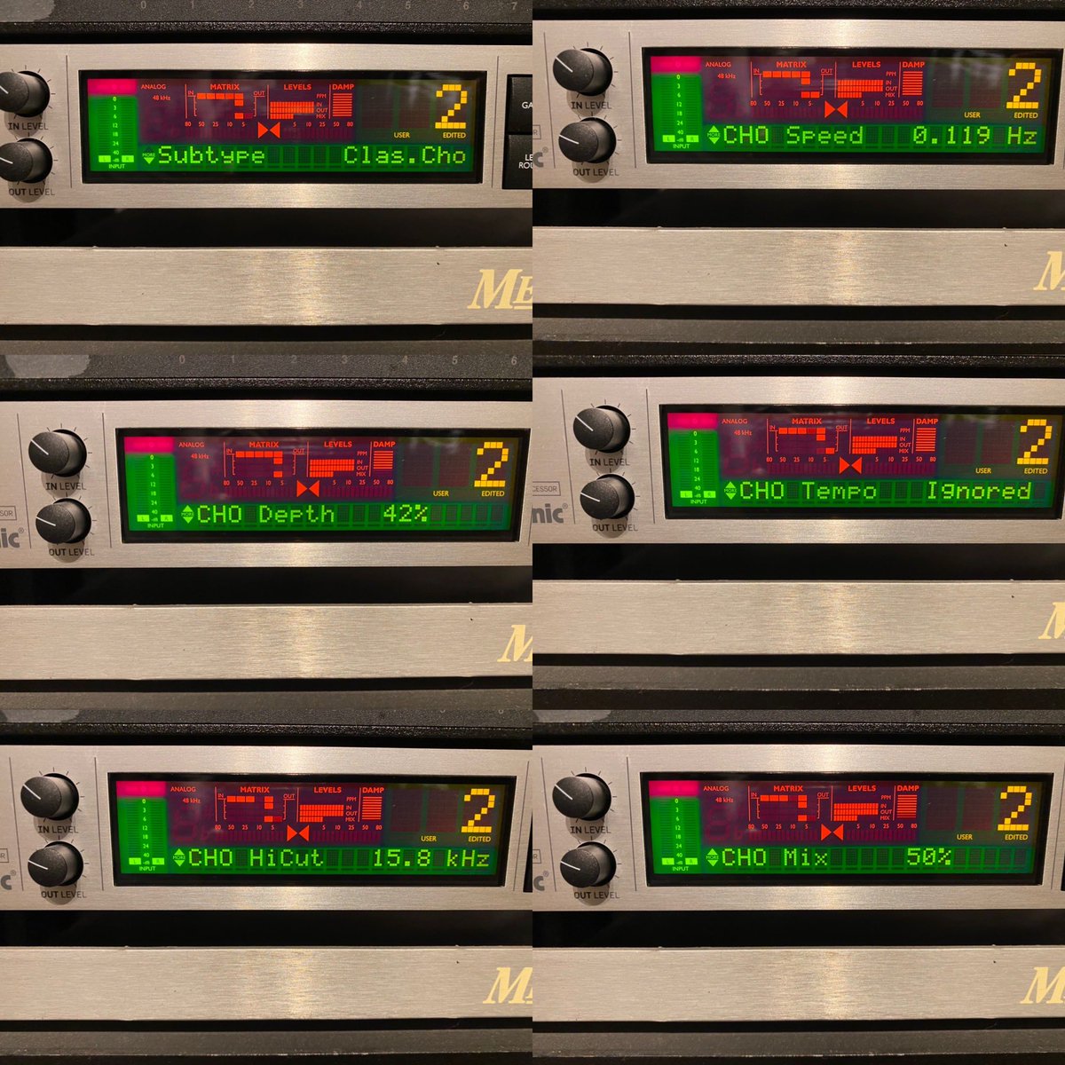 DanielFries's tweet photo. I was recently asked about my stereo chorus settings on the TC Electronic G-Major, here they are! #chorus #stereochorus #tcelectronic #gmajor #tcelectronicgmajor #guitar #guitareffects #guitarplayer #guitarist #artist #musician #effectsprocessor @tcelectronic https://t.co/OnT8wyVmxR
