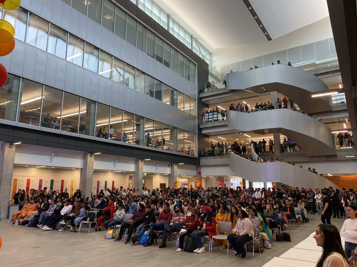 NorQuest's tweet photo. Today we celebrated the start of Diwali—the Festival of Lights—with a crowded Atrium at NorQuest College!

#NorQuestCollege
#diwali https://t.co/NE8FKx800D