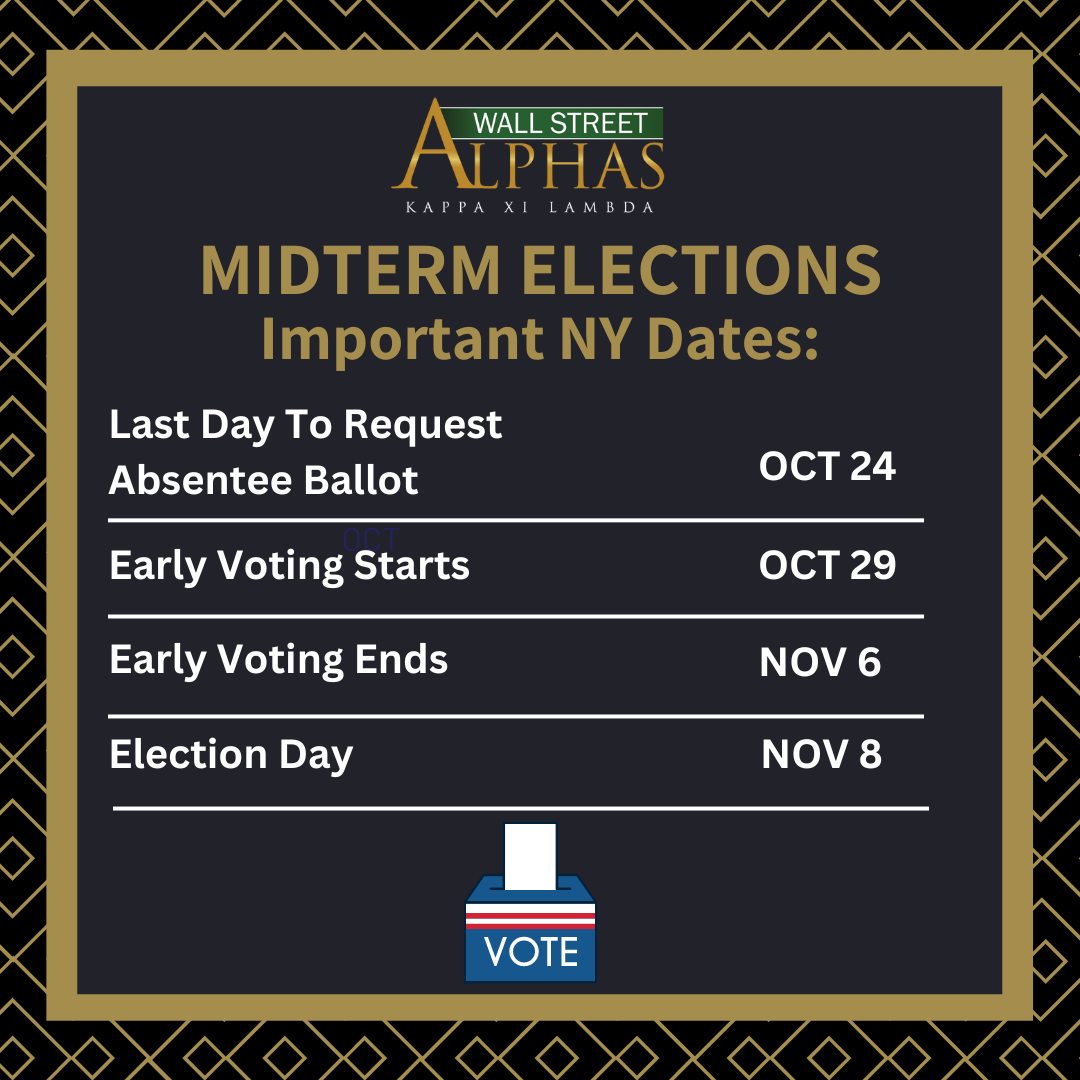 WallStAlphas's tweet photo. IMPORTANT ELECTION INFORMATION: If you live in the state of New York, keep these dates in mind. 

Notably, today is the last day to request an absentee ballot!

#AlphaPhiAlpha #votelesspeopleisahopelesspeople #WallStreetAlphas https://t.co/PS3sGvvvLz