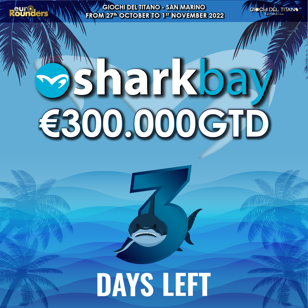 GtpokerRSM's tweet photo. -3 ALLO START DI SHARKBAY €300.000GTD!

Ad attendervi anche tanta action ai tavoli cash game!

Clicca sul link per conoscere tutti gli orari:
https://t.co/F7I96l7Gpn

Siete pronti? 😎 https://t.co/qNTcf6C0Jp