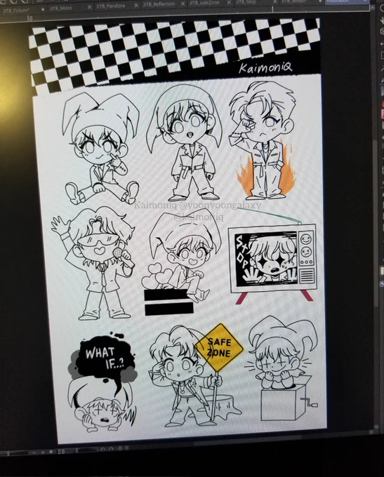 !!! Ohh I think I got it? I made him smaller tho~ 👍✨ maybe I can color him for now and do some print tests later to see if I like the size :D https://t.co/KjazMwT9ar 