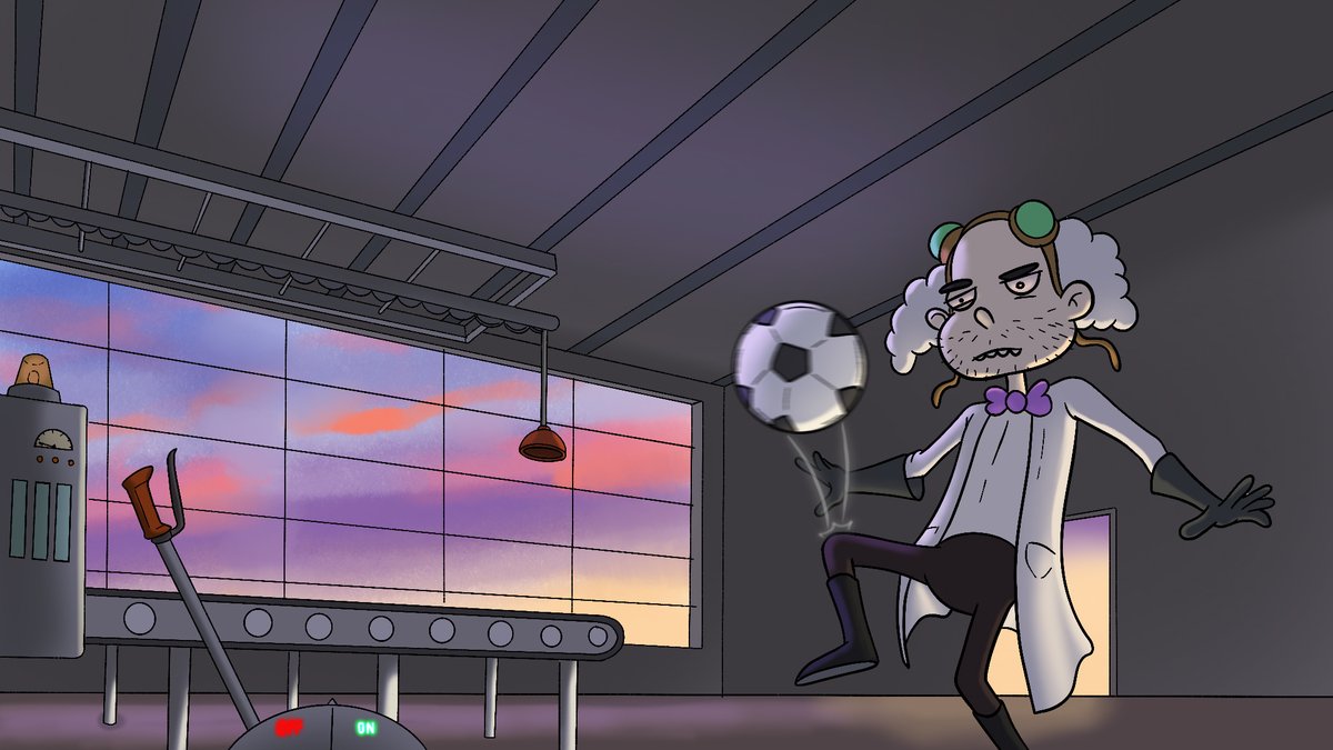 With no Dexbots left in the Bot Factory, The Doc must find other ways to entertain himself. 

He's a huge sports fan and is excited about The World Cup coming up soon. 

But he is a bit bored of playing on his own.

Beep boop🤖

 #Dexbots