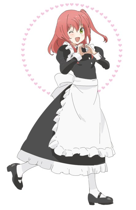 メイド姿のキタちゃん
#ぼっち・ざ・ろっく 