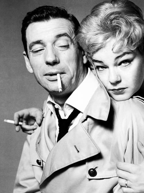MenschOhneMusil's tweet image. Simone Signoret &amp;amp; Yves #Montand.