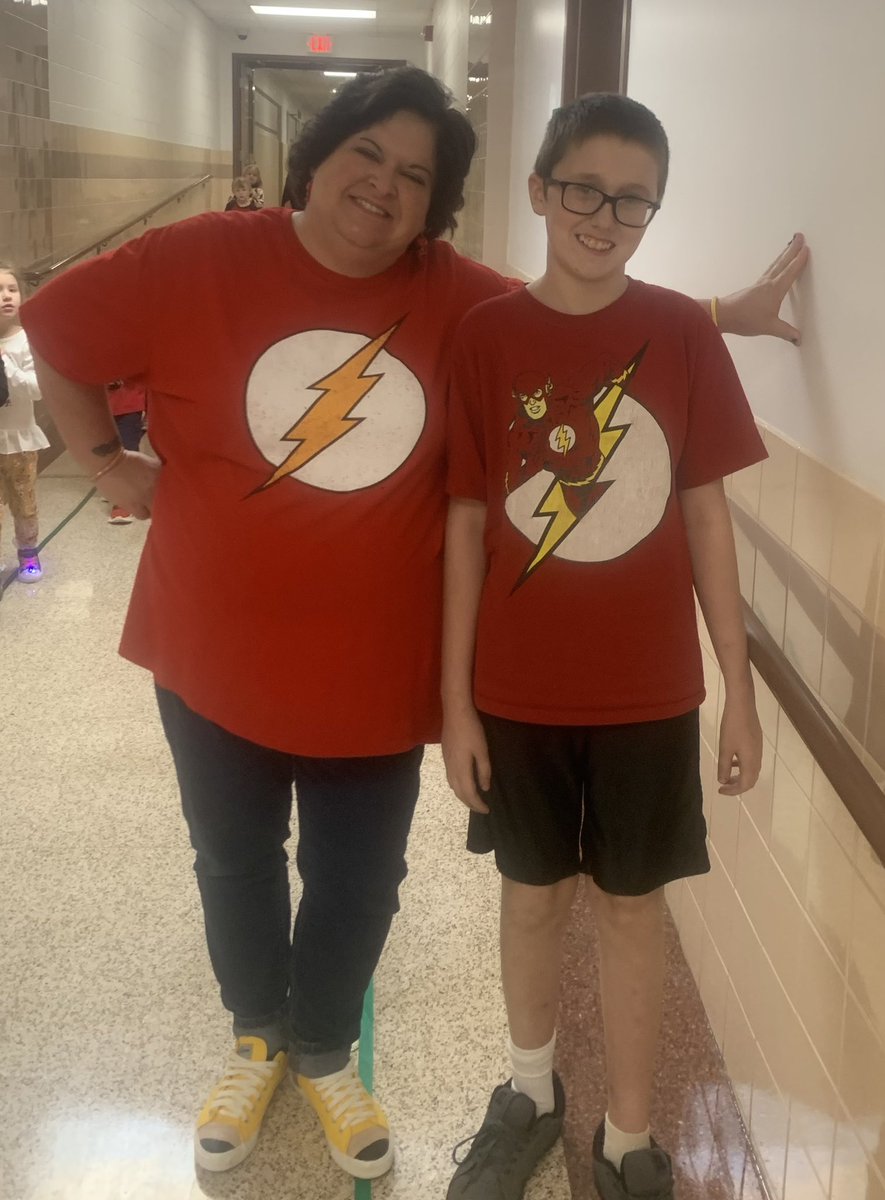 When it’s Red Ribbon week and you are twinning with one of your former first graders and he almost as tall as you now❤️#naplescsd