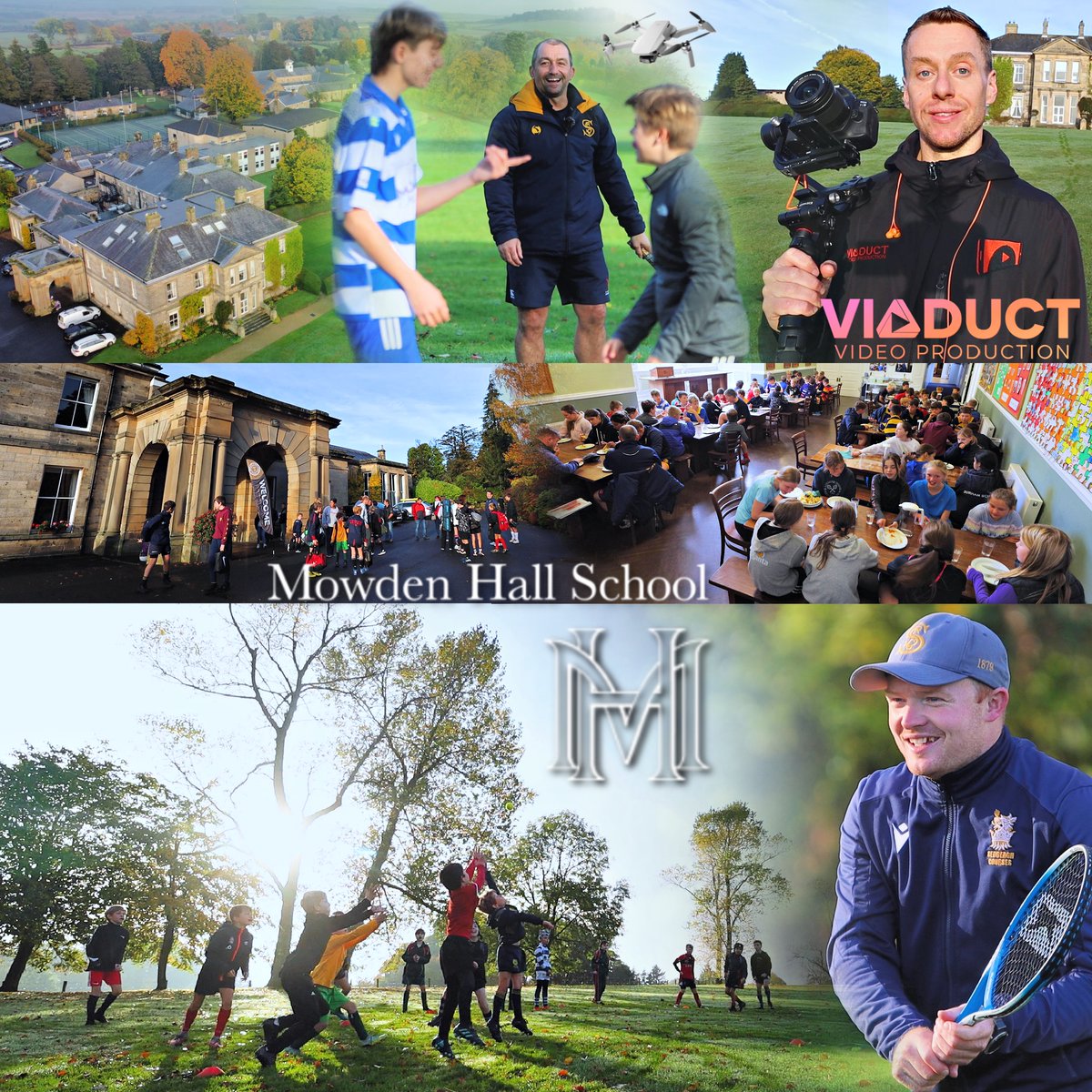 ViaductVideo's tweet photo. Monday filming rugby courses in Northumberland at Mowden Hall Prep School #lovewhatyoudo https://t.co/Pjy7IF7oD9