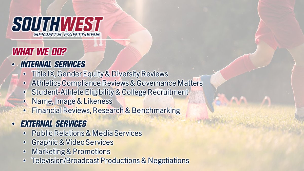 SWSPartners's tweet photo. What We Do... #SWSportsPartners https://t.co/T7fR62Kwu2