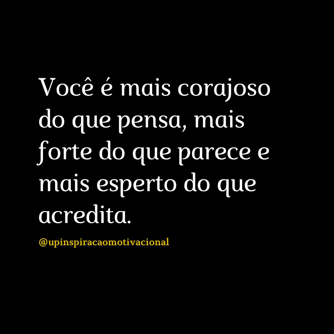 upinspiracao's tweet photo. Confie em você, pois você ainda realizará grandes coisas.
Retweet essa frase com alguém que precisa de um Up nesse fim de tarde.
#coragem #confiança #acreditar #acrediteemvoce #realize #conquista #conquistas #vocepode #siga #confia #frasesinspiradoras #frases #reflexão https://t.co/wqeM8Ce8rJ