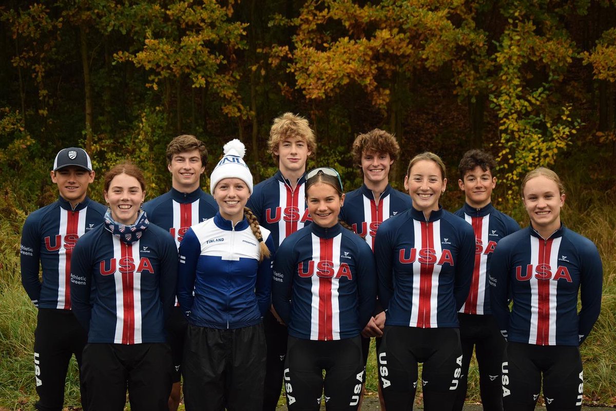 CrossSportif's tweet photo. Long term development is driven by sustainable consistency. 
So proud of these athletes. 
Step-by-step. 

Logbook: Mon, 24 Oct 2022
•Late night return after the drive back from Tabor. 
•Steady recovery ride midday. 
•Full debrief of our first World Cup.
#USACX @EuroCxAcademy https://t.co/vUPcS76D3c