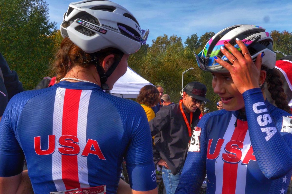 CrossSportif's tweet photo. Long term development is driven by sustainable consistency. 
So proud of these athletes. 
Step-by-step. 

Logbook: Mon, 24 Oct 2022
•Late night return after the drive back from Tabor. 
•Steady recovery ride midday. 
•Full debrief of our first World Cup.
#USACX @EuroCxAcademy https://t.co/vUPcS76D3c