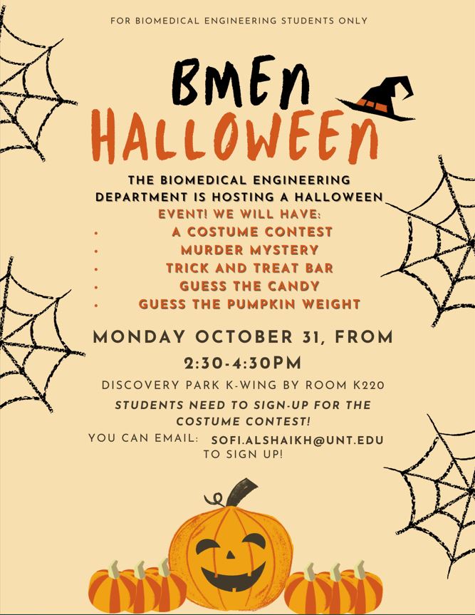 The last day to sign up for the costume contest is Thursday October 27th!