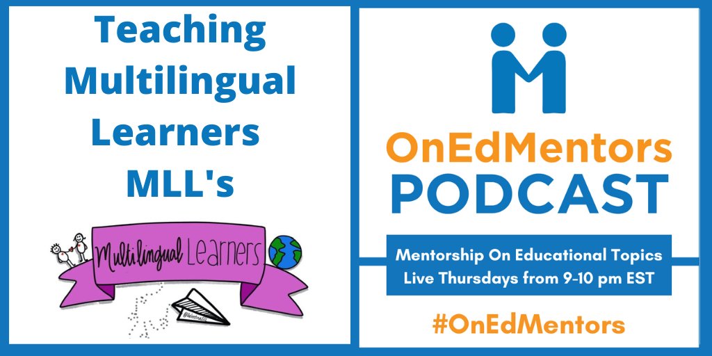 TheMentoree's tweet photo. We have an incredible panel: @ValentinaESL @DrMelindaMiller and @DrCarolSalva coming to #OnEdMentors this Thursday to discuss and share best practices for Teaching Multilingual Learners #Mlls. Join us live from 9-10pm EST on https://t.co/RfCEDMzWld. #ESL #ELL #LanguageLearning https://t.co/zQMbs1OBos