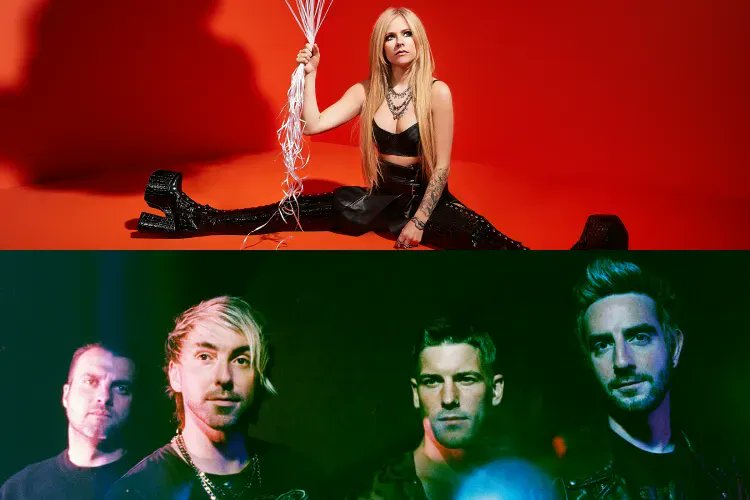 Avril Lavigne was joined by All Time Low at When We Were Young for a cover of blink-182's 'All The Small Things' bit.ly/3D9Aotk