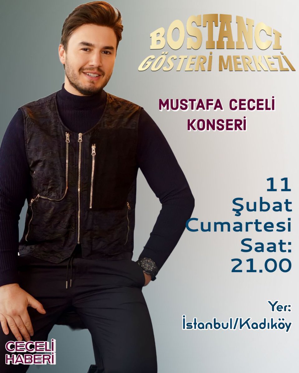Mustafa Ceceli Bostancı Gösteri Merkezi sahnesinde muhteşem bir konser gerçekleştirecek! 🎉

Büyüleyici yorumuyla, sürprizlerle dolu performansılarıyla ve BGM özel repertuarı ile Mustafa Ceceli, sevenlerine unutulmaz bir konser gecesi yaşatacak..🎤🕺🏻 <a href="/mustafaceceli/">Mustafa Ceceli ©</a>