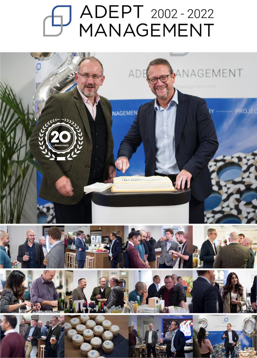 Thanks for the best wishes on the advent of our 20th anniversary. What differentiates <a href="/AdeptMgt/">Adept Management Ltd</a> is our people - why? Because they care. Always challenging for the good of our clients, to understand &amp; resolve their issues, to help deliver their outcomes.
adeptmanagement.com