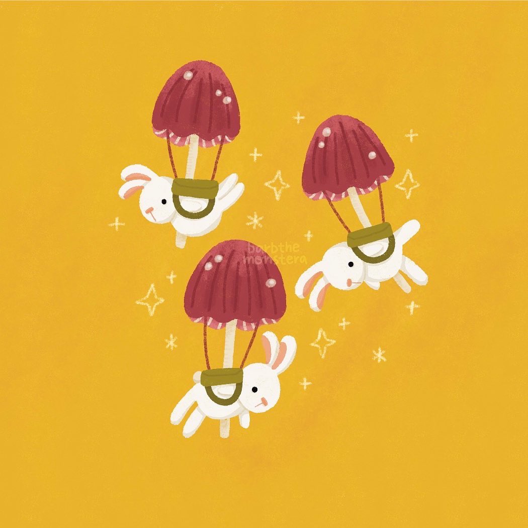 Mauve parachute mushroom 🍄 ✨ this is what they were meant for all along
