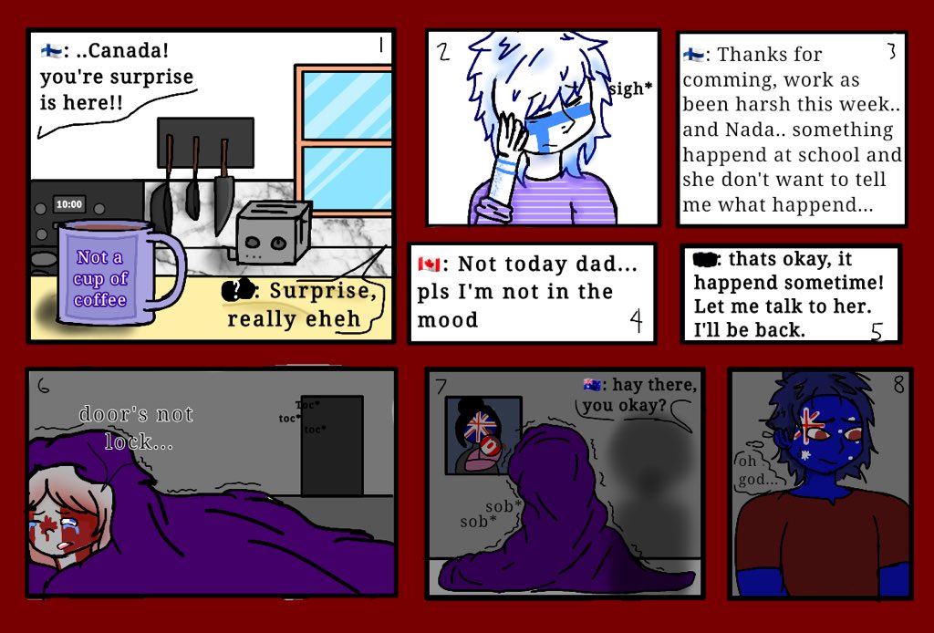 CamilleChayer's tweet photo. part 7 ✨

sorry for the loong silence im in a period were motivation is at is lowest level 😓
but its here so yeah i hope someone will like it ❤️ 

*SFW*
#countryhumans https://t.co/RGrRbEIqoA