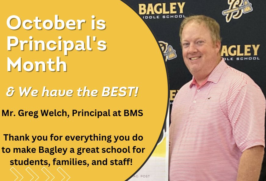 BMS_Murray's tweet photo. October is National Principal's month! #ThankAPrincipal #GaDOE #WeLoveBMS https://t.co/dXaUmaVcVP