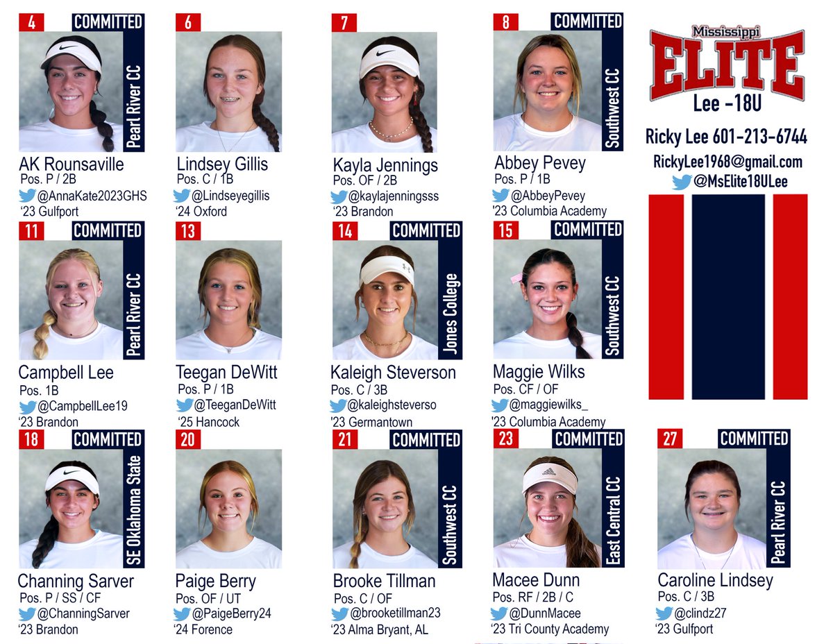 MsElite18ULee's tweet photo. We are really looking forward to hitting the fields with this talented group! 🥎❤️🤍💪 #softball #mselite #SEI2022 https://t.co/Yo21sNcAG6