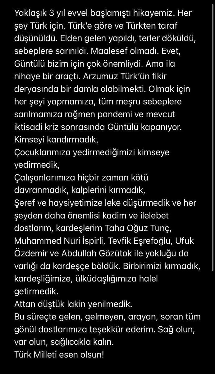 ecz_aygunfatih's tweet photo. Şerefli hikayemiz şimdilik sona erdi. https://t.co/9KR6bH9CRY