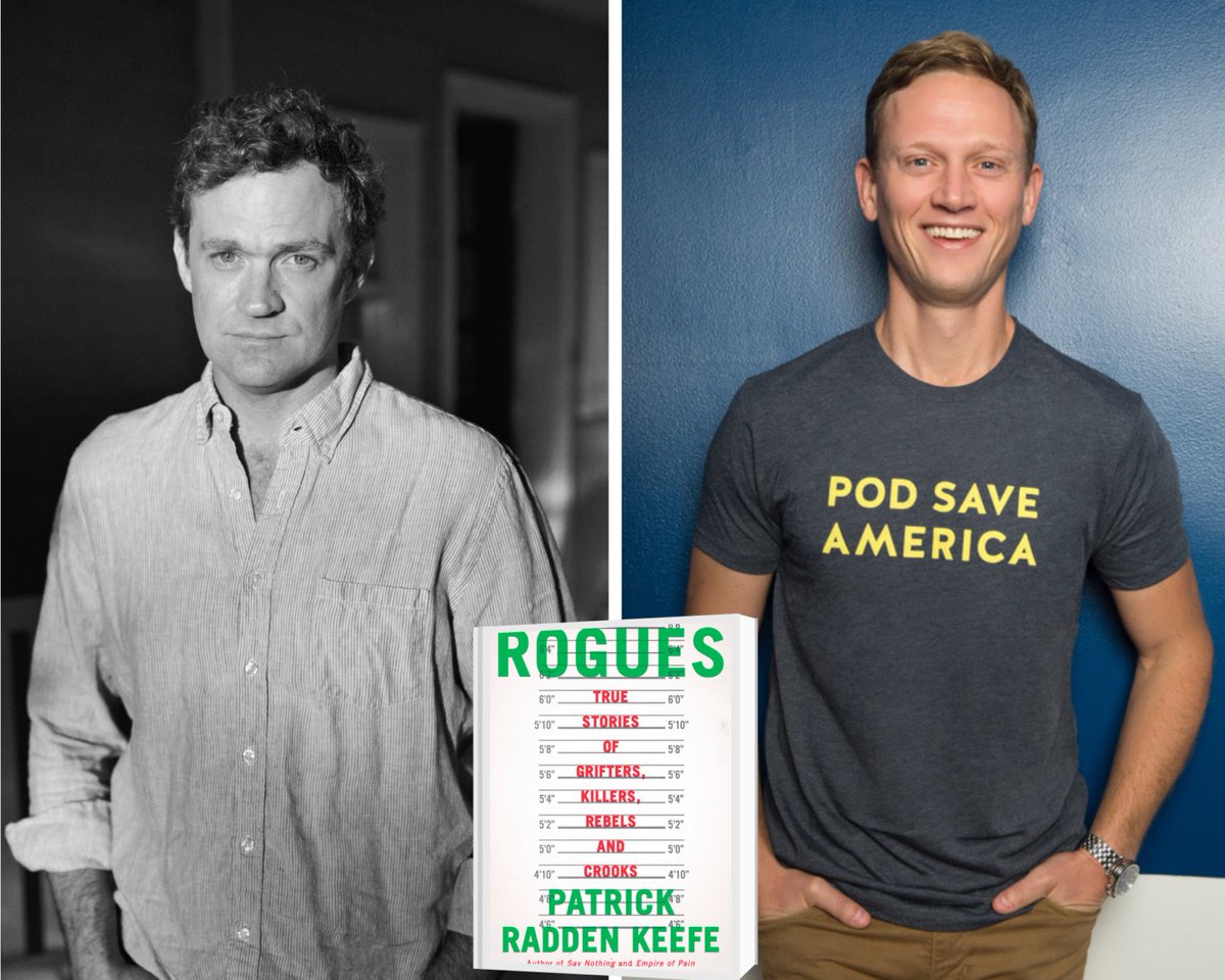 Nov. 15 Los Angeles: Writers Bloc Presents Patrick Radden Keefe and Tommy Vietor in person. 🎟️: writersblocpresents.com/main/patrick-r… @praddenkeefe @TVietor08 @EbellTheatre