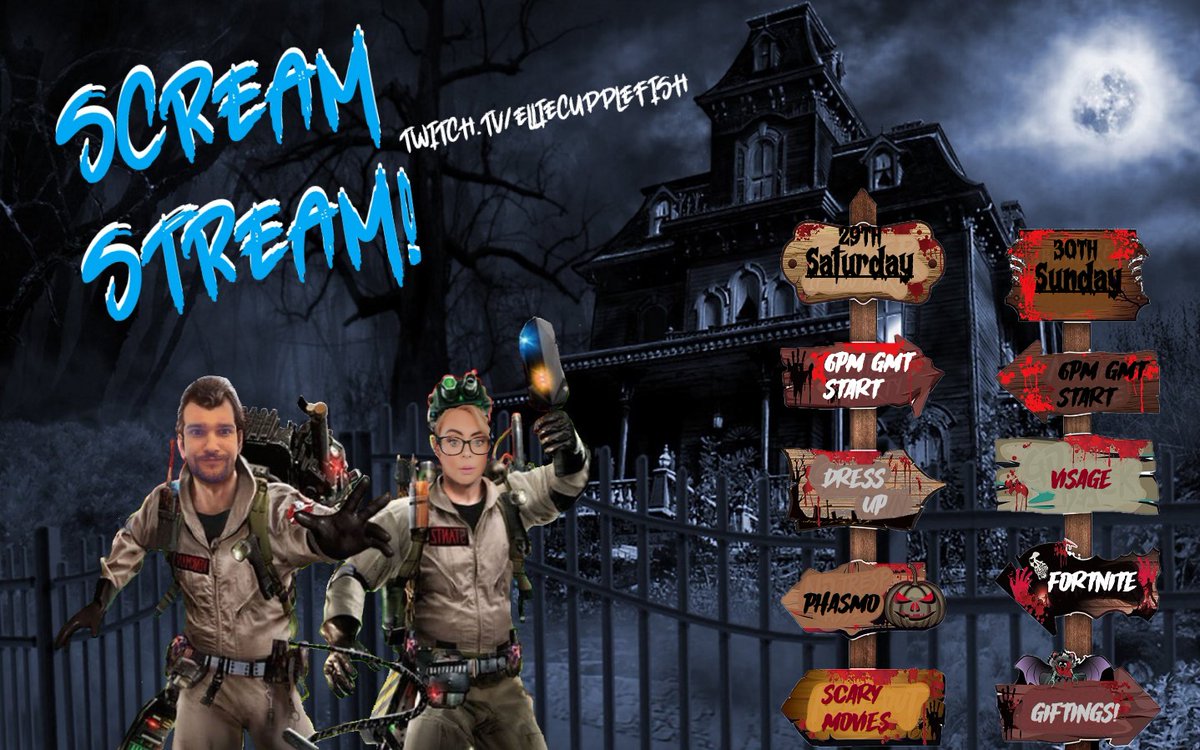 elliecuddlefish's tweet photo. hey guys looking forward to this one!! scream stream is on this weekend starting 6pm both saturday and sunday! https://t.co/HAnprKw6Ry