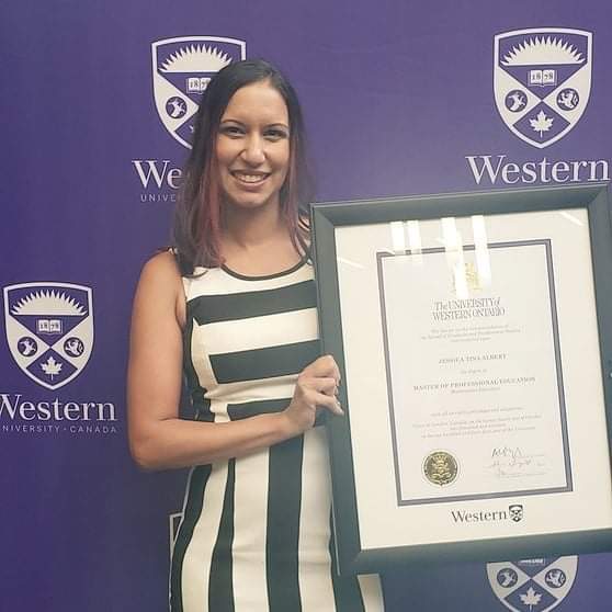 Three years since I crossed that stage. Feelings of pride &amp; accomplishment came flooding when this appeared in my memories. Taking on my Masters while embracing the switch from gr. 1 to gr. 8, and pregnant with my 1st was such a me thing to do 🙃 #EasyIsOverrated <a href="/westernuAlumni/">Western Alumni</a>