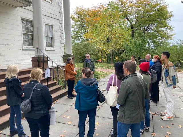 MorrisJumel's tweet photo. Happy to have hosted a tour yesterday as part of Open House New York Weekend with architect Page Cowley and structural engineer Kevin Poulin to talk about the historic restoration project of Morris-Jumel Mansion. #ohnywknd #newyorkisopen https://t.co/99G11LkRba
