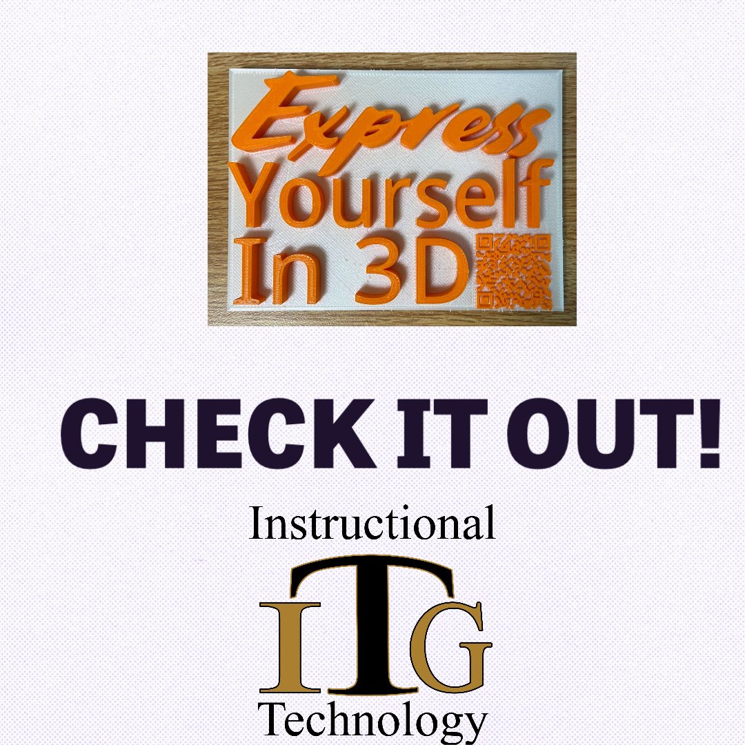 AdamFriedmanWFU's tweet photo. Have a simple graphic or logo you made in Adobe Express and want to print it in 3D? Check out our tutorial at https://t.co/CtkDXChICG https://t.co/Rzi3Jz2IWf