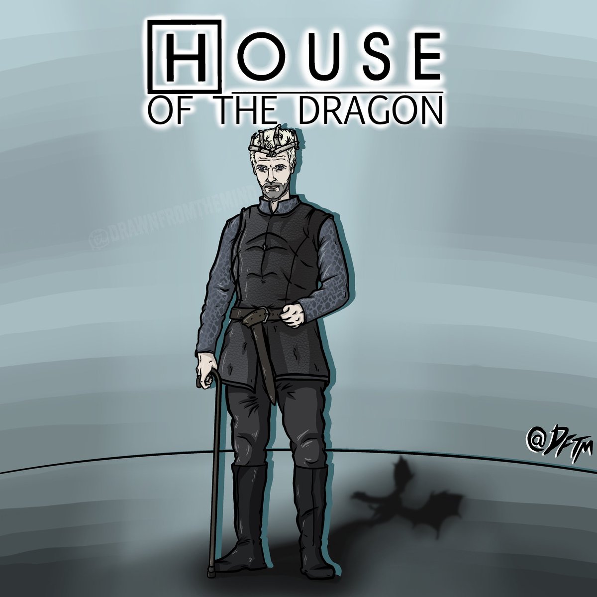 DFTMNCB's tweet image. *hotd* 

Loved the whole season. 
But waiting two years is going to kill me. 
@GameOfThrones

#dftmncb #Drawnfromthemind #houseofthedragon #hbo #gameofthrones #got #house #parodyart #tvart #silly #housemd #ccc #comedycontentcollective