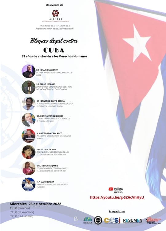 ¡Cese el criminal bloqueo contra #Cuba! #MejorSinBloqueo #CDRCuba #SoyCederista #SomosDelBarrio