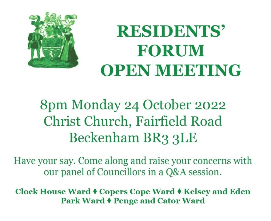JessicaLArnold's tweet photo. Productive discussions this evening at the West #Beckenham and Copers Cope Residents Associations open forum, where I was pleased to update attendees about @labour4bromley's efforts to get #Churchfields dump reopened, and to save Hayes line services to #CannonStreet. https://t.co/Q6OzFTOTK4