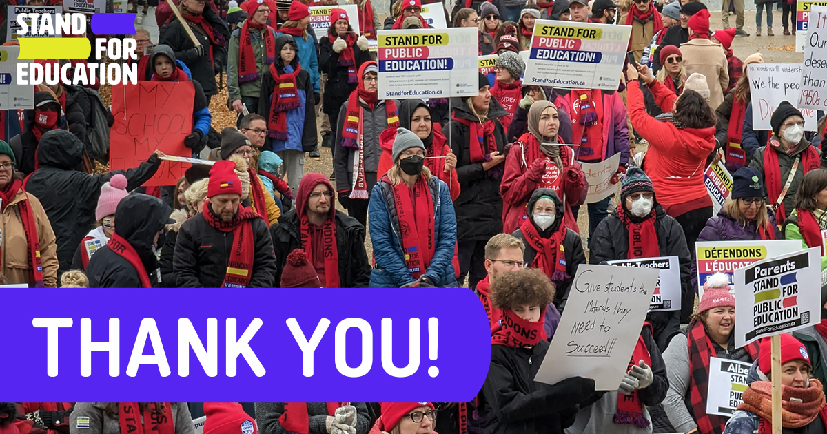 4000+ PEOPLE STOOD FOR PUBLIC EDUCATION THIS PAST SATURDAY. 

That deserves a RT. 

p.s. Check out what <a href="/edmontonjournal/">Edmonton Journal</a> had to say: edmontonjournal.com/news/local-new…

#StandForEducation #StandForPublicEducation #ABed #Rally4Ed