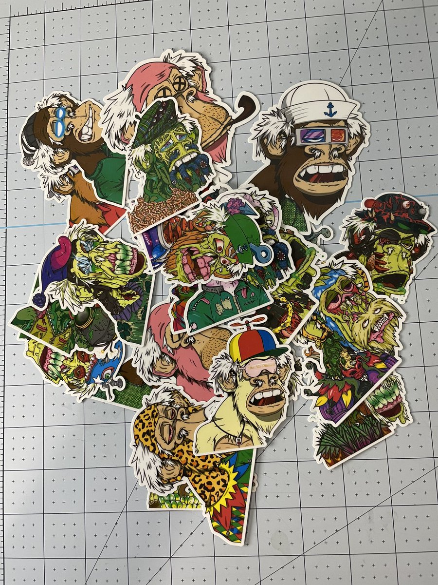 ferkjerbiden's tweet photo. 🚨Custom NFT Sticker Pack Giveaway🚨

1) Like and RT
2) Follow @ferkjerbiden @TheDHMGroup @toonicecompany
 3) Tag 3 friends

*Winner receives a CUSTOM sticker pack of their favorite #NFTs, drawn on Friday! Must provide shipping address*

#Stickers #Giveaway #Web3 #NFTCommunity https://t.co/rbq9sh9yAE