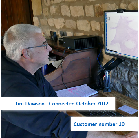dig2agig's tweet photo. We're celebrating 10 years since the first #B4RN customers went live in #Quernmore.
Tim Dawson's a pathologist who uses B4RN to download 500Mb images of samples: "I think it's a pertinent point that B4RN enables technologies to work from home - improving healthcare and access." https://t.co/eQ1gYm6OZd