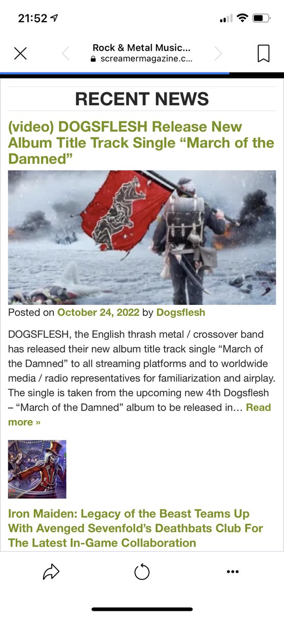 Nice feature in Screamer Magazine