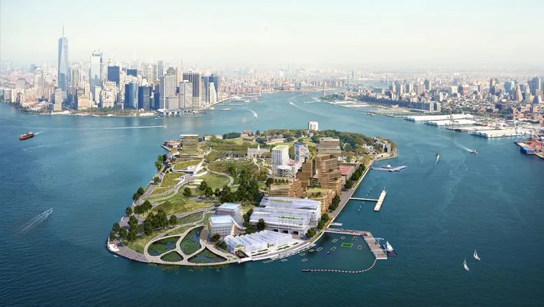 the_transit_guy's tweet photo. NYC is so in love with cars that the redevelopment of Governor's Island proposes 200 parking spaces on an island that CAN ONLY BE ACCESSED BY FERRY. HOW WILL THE CARS GET THERE TO PARK?! NOT EVERYTHING HAS TO GO VROOM VROOM ALL THE TIME. (WXY Studios) https://t.co/4Oxp2FAt5b