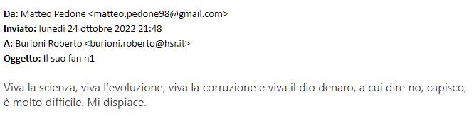 RobertoBurioni's tweet photo. Questo lo svergogno e forse domani lo denuncio pure, perché ha il cognome di un mio amico simpaticissimo e mi disturba che si chiamino allo stesso modo. https://t.co/c16Pyezyc0